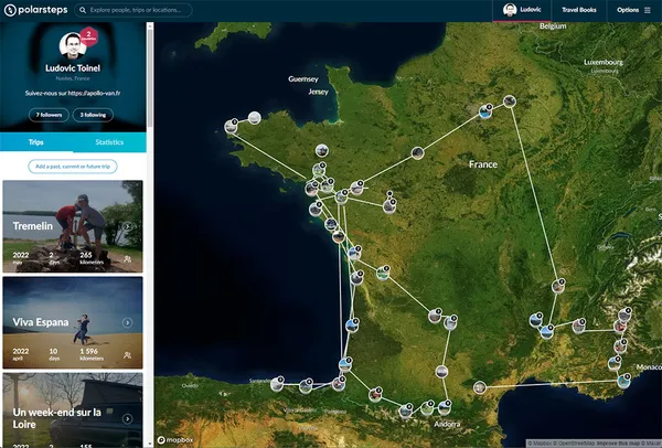 L'application Polarsteps : Le compagnon de nos roadtrips